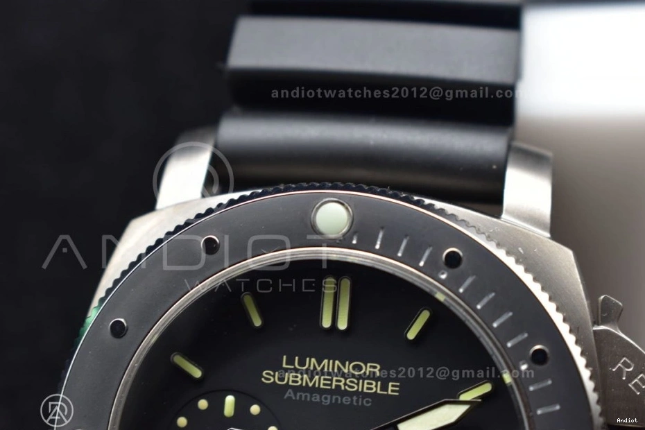 Black on Rubber Clone O 1:1 VSF V2 Edition P.9000 Super PAM389 Strap Best 1128